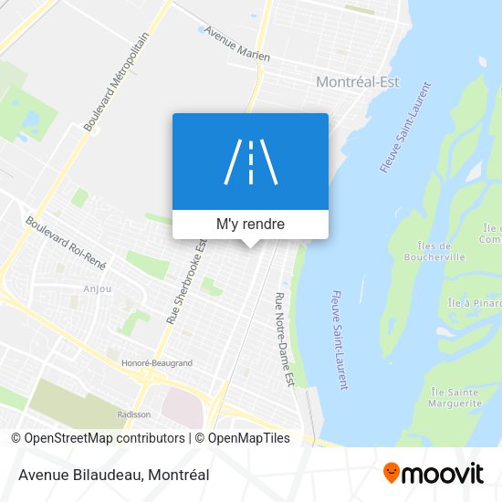 Avenue Bilaudeau plan
