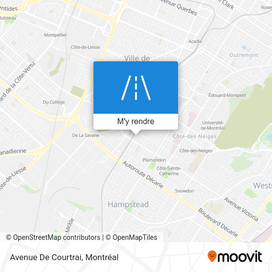 Avenue De Courtrai plan