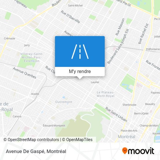 Avenue De Gaspé plan