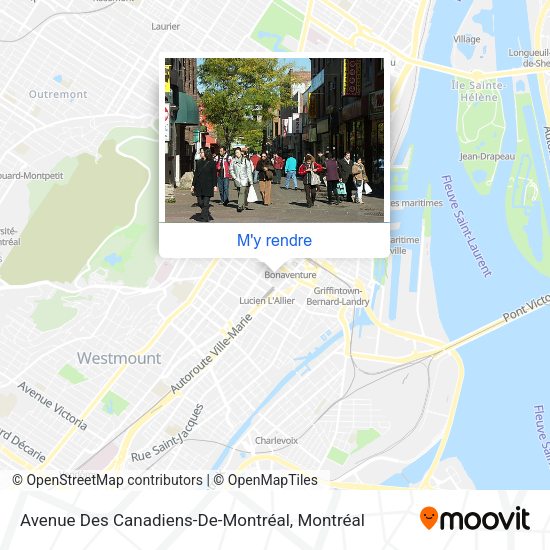 Avenue Des Canadiens-De-Montréal plan