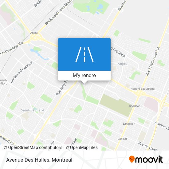 Avenue Des Halles plan