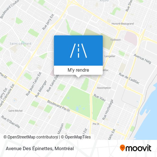 Avenue Des Épinettes plan