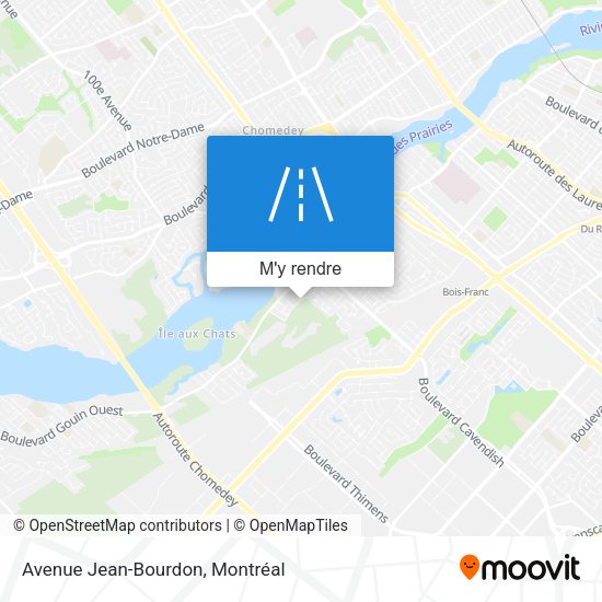 Avenue Jean-Bourdon plan