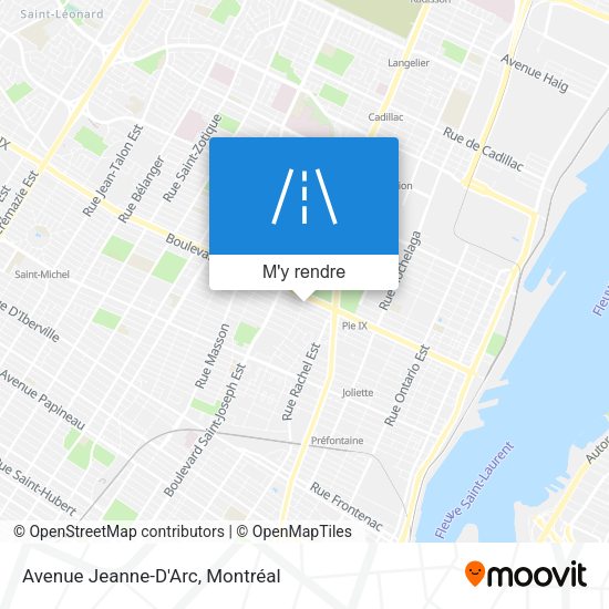Avenue Jeanne-D'Arc plan