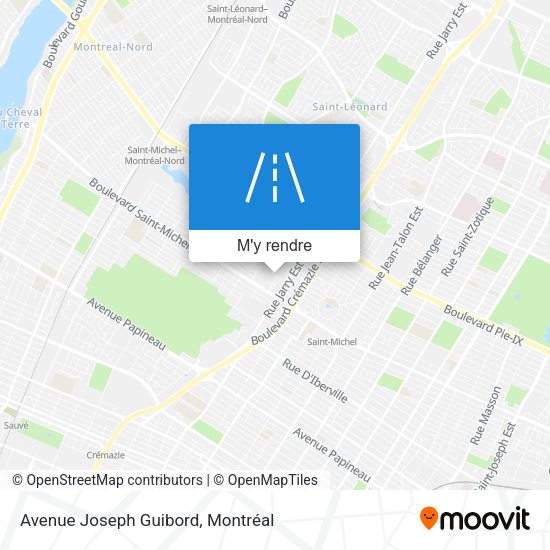 Avenue Joseph Guibord plan