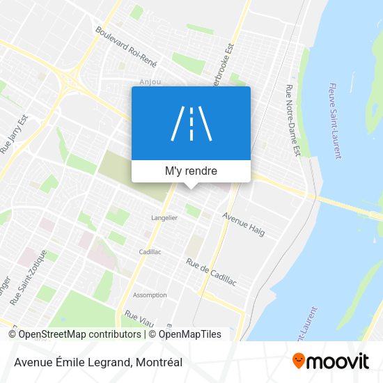 Avenue Émile Legrand plan