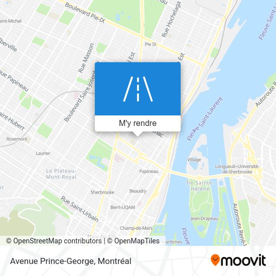 Avenue Prince-George plan
