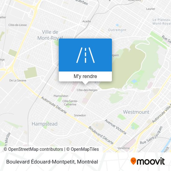 Boulevard Édouard-Montpetit plan