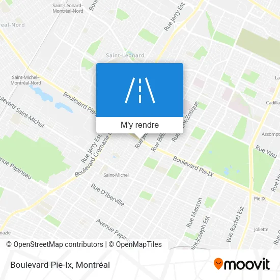 Boulevard Pie-Ix plan