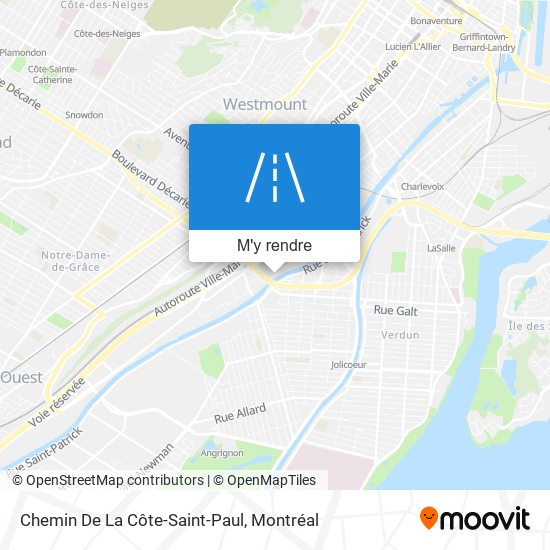 Chemin De La Côte-Saint-Paul plan