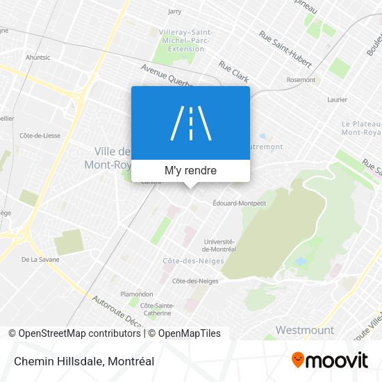 Chemin Hillsdale plan