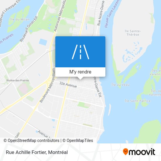 Rue Achille Fortier plan