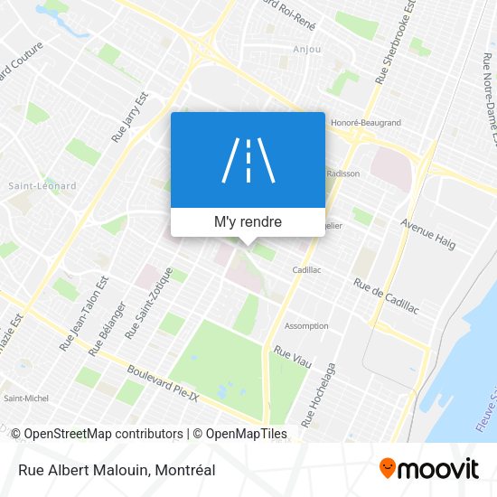 Rue Albert Malouin plan