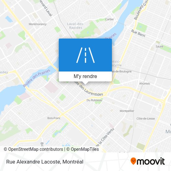 Rue Alexandre Lacoste plan