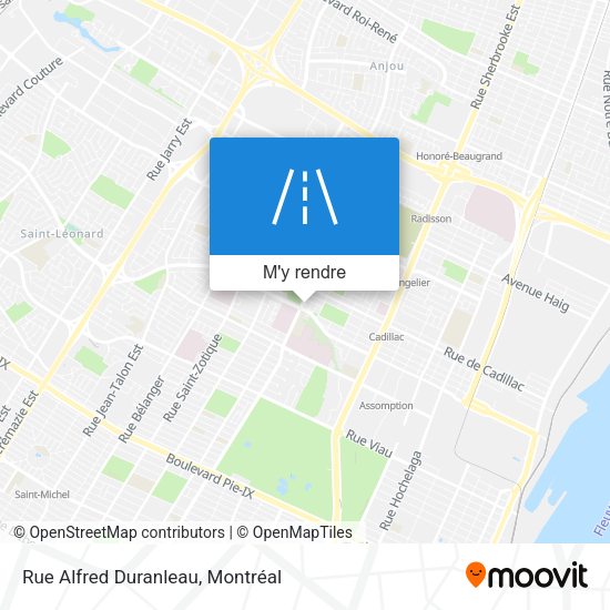 Rue Alfred Duranleau plan