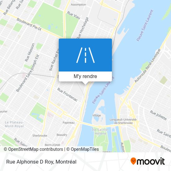 Rue Alphonse D Roy plan
