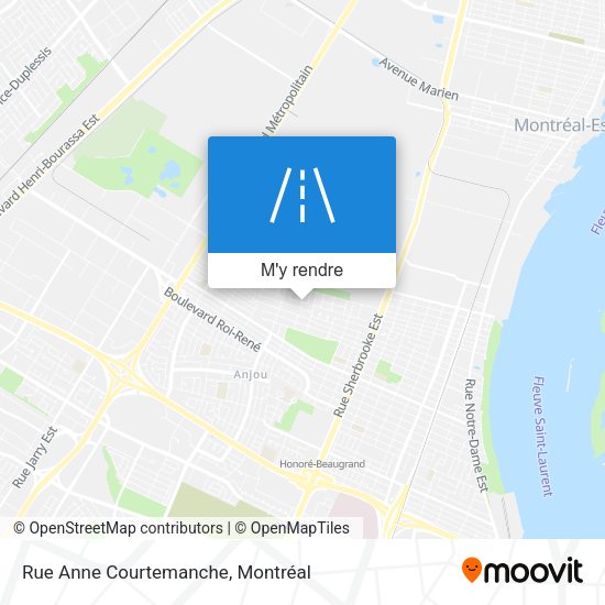 Rue Anne Courtemanche plan