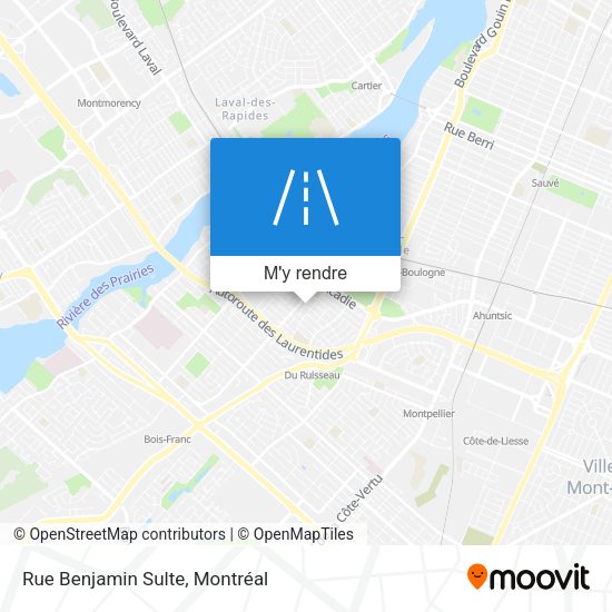 Rue Benjamin Sulte plan