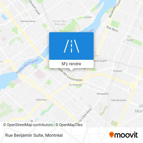 Rue Benjamin Sulte plan