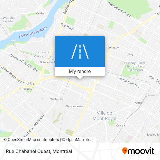 Rue Chabanel Ouest plan