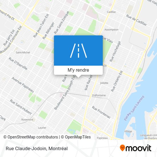 Rue Claude-Jodoin plan
