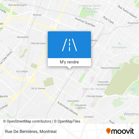 Rue De Bernières plan