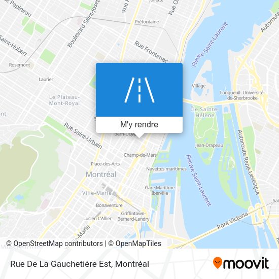Rue De La Gauchetière Est plan