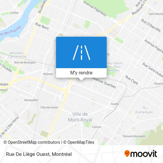 Rue De Liège Ouest plan