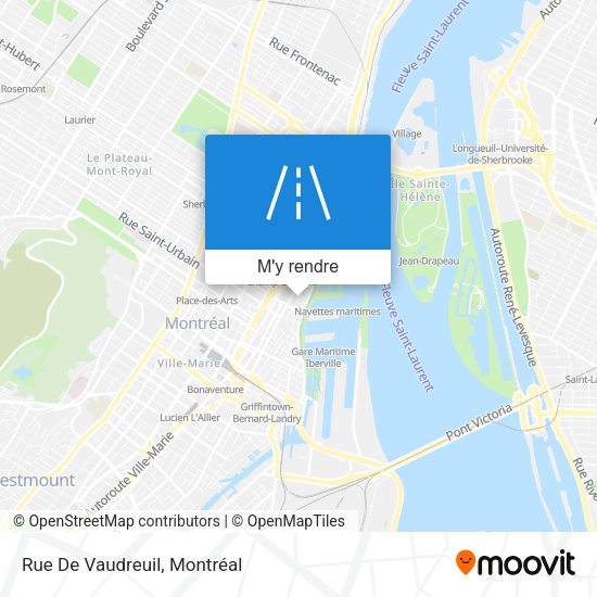 Rue De Vaudreuil plan