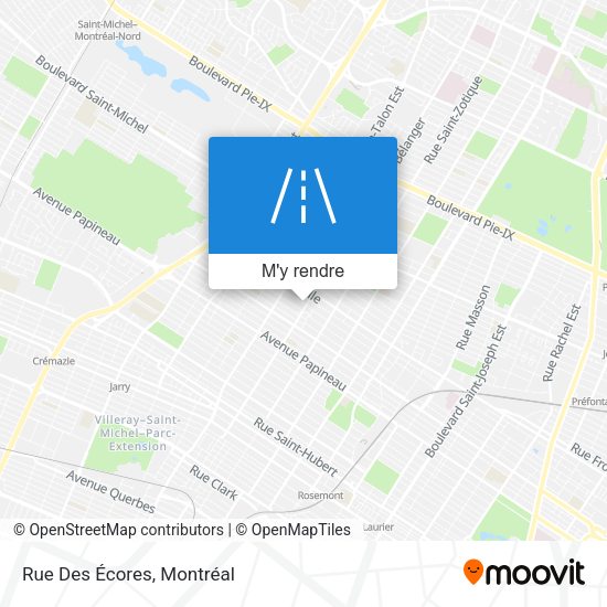 Rue Des Écores plan