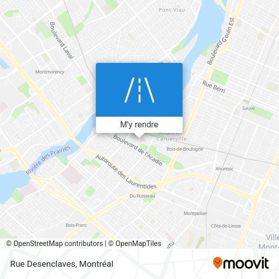 Rue Desenclaves plan