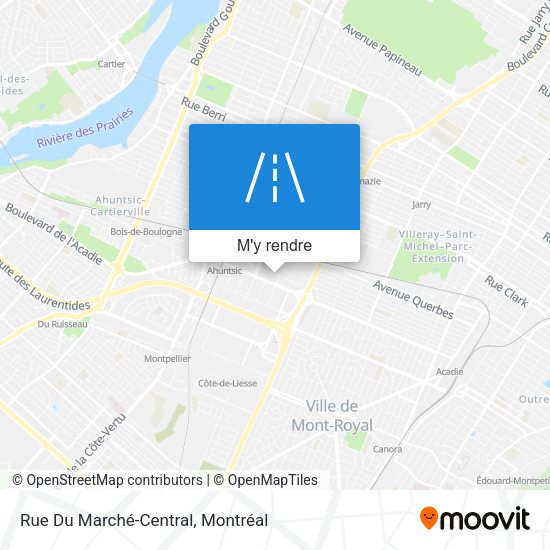 Rue Du Marché-Central plan