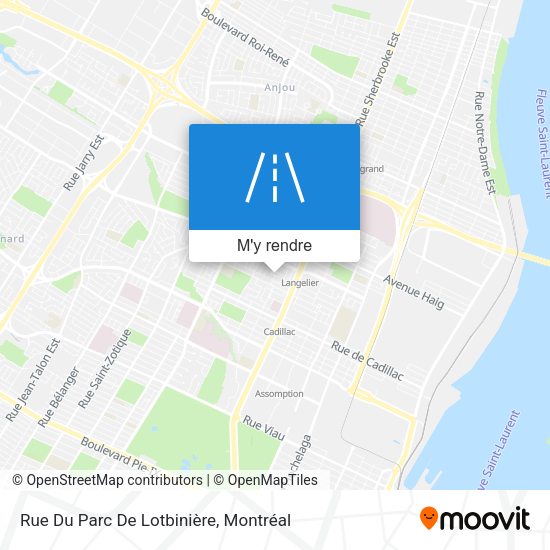 Rue Du Parc De Lotbinière plan