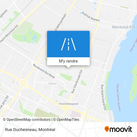 Rue Duchesneau plan