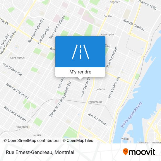 Rue Ernest-Gendreau plan