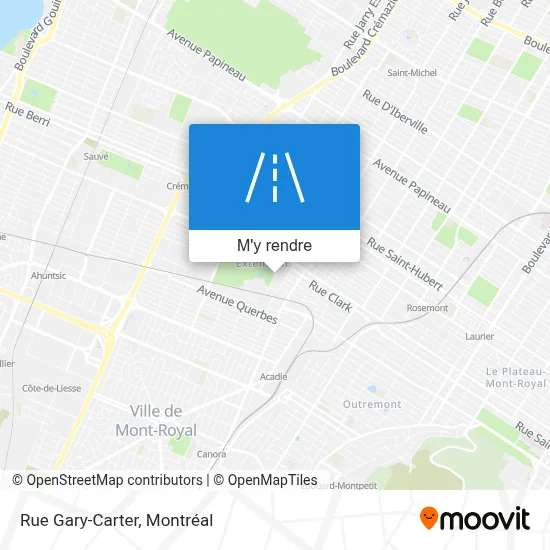 Rue Gary-Carter plan