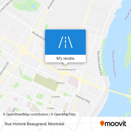 Rue Honoré Beaugrand plan