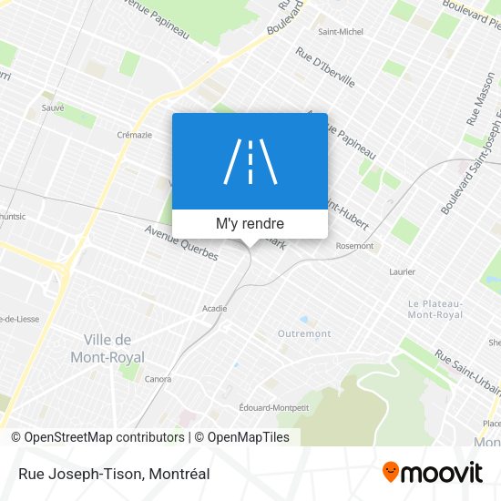Rue Joseph-Tison plan