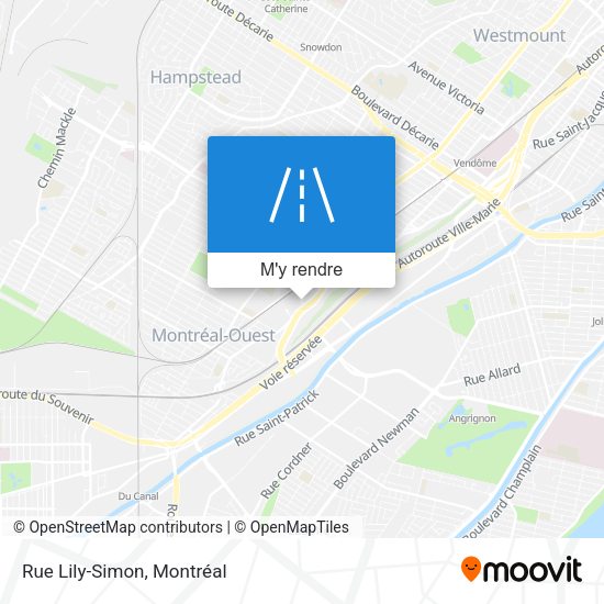 Rue Lily-Simon plan