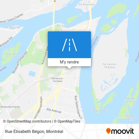 Rue Élisabeth Bégon plan