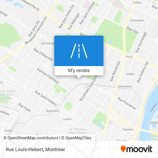 Rue Louis-Hebert plan