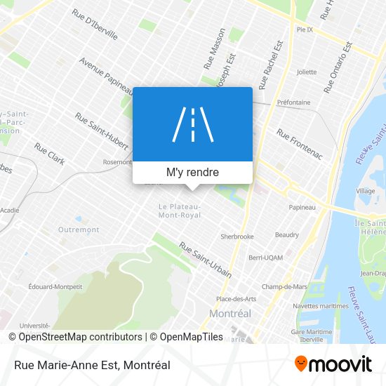 Rue Marie-Anne Est plan