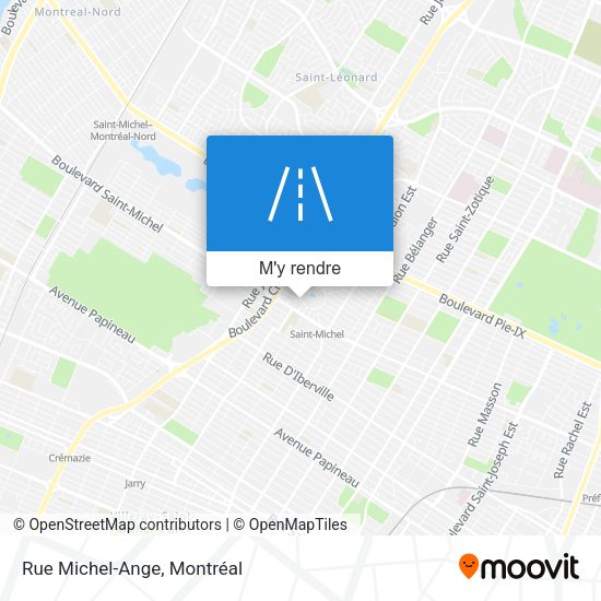 Rue Michel-Ange plan
