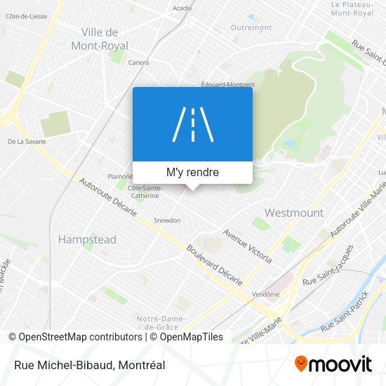Rue Michel-Bibaud plan