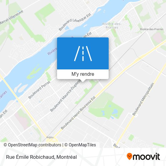 Rue Émile Robichaud plan