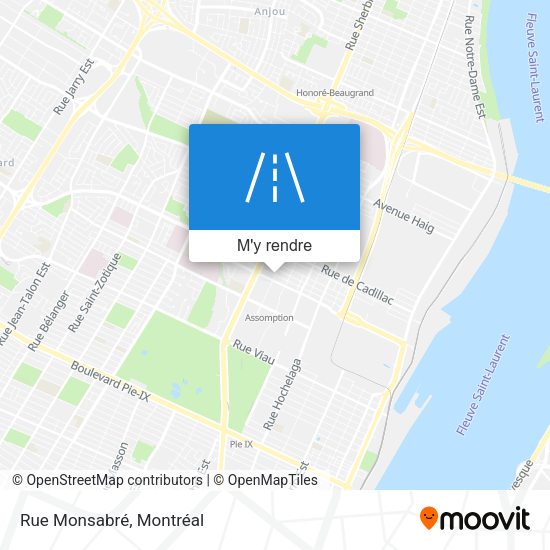 Rue Monsabré plan