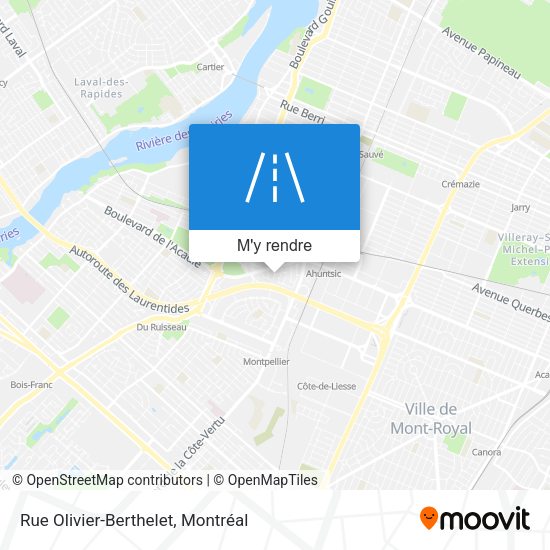 Rue Olivier-Berthelet plan