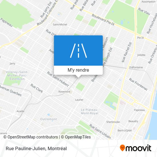 Rue Pauline-Julien plan