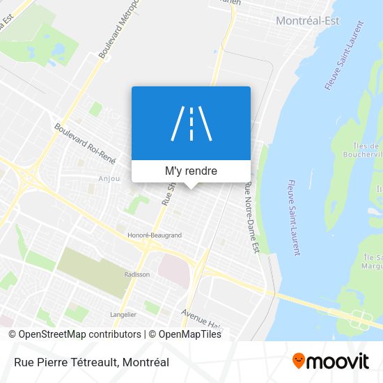 Rue Pierre Tétreault plan
