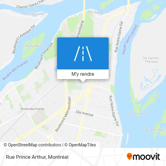 Rue Prince Arthur plan